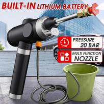 12V 120W Electric Water Spray Guns Foam Nozzle Auto Cleaning USB Rechargeable Water Cleaner High Pressure Cordless Car Washer