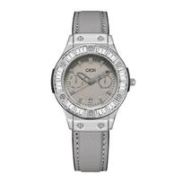 Gadi Morandi Female Quartz Watch Waterproof Calendar Silicone Strap For Women Silver Gray Gray