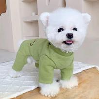 Fashion Teddy Bear Pet Four Legged Clothes Schnauzer Cat Base Shirt Spring Jumpsuit Coat Dog Pajamas Puppy Clothes Small Dog (Green,S) žalia