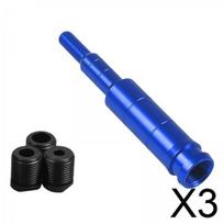 Car Gear Shifter Stick Lever Straight Extension Blue Aluminum Alloy Knob Extender for Manual Transmission Vehicles mėlyna