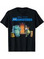 Pixar Monsters, Inc Scream Factory Movie Poster T-Shirt S įvairiaspalvis
