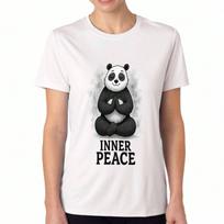 Yoga Mandala Ladies Cotton T Shirt, Premium Cotton Quality Print, Durable, Casual And Fashionable. Meditative Design, Spiritual Symbol, Ideal For Yoga S įvairiaspalvis