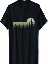 Trees Wildlife Nature Vintage Forest T-Shirt S įvairiaspalvis