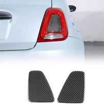For Fiat 500 2017-2025 For Abarth 595 695 2017-2025 Rear Tail Light Cove Trim Carbon Fiber Car Accessories Interiors
