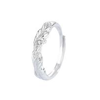 Tichia Metamorphosis Butterfly S925 Sterling Silver Openable Couple Rings - Forest Style Design Adjustable Opening