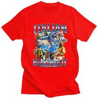 Italian Brainrot Shark Meme Design TShirt 100 Cotton Tees Shirt Summer O Neck Tshirt Casual ShortSleeve Clothing Unisex Women S