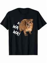 Awawa Funny Angry Screaming Hyrax Meme T Shirt S įvairiaspalvis