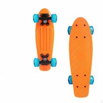 17 Inch Fish Skateboard LightUp Wheels Mini Cruiser NonSlip Deck Penny Board for Kids,