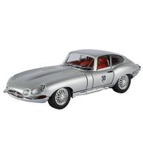 NAUJAS 1/24 Jaguar E-Type lydinio automobilio modelis su garsu ir šviesa, atitraukiamas, vaikų žaislas, kolekcionuojamas daiktas, gimtadienio dovana sidabras