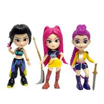 6pcs/Set Kpop Demon Hunters Figure Toy Cartoon Rumi/Mira/Zoey Action Figure PVC Desktop Decoration Model Doll Toy Fans Gift