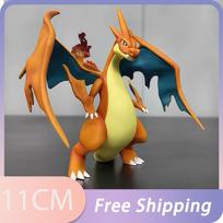 New 11cm Anime Figure Charizard Figures Dracaufeu Glurak Figurine Collect Ornament Custom Toys Gifts Room Decor Model Toys Gifts no box