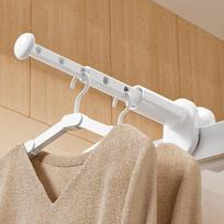 New Foldable Clothes Drying Rack Punch-Free Rod Window Clothes Rack Space-Saving Clothes Hanger Rod Hotel balta