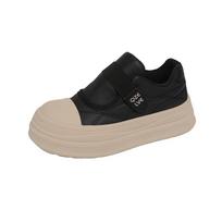 Velcro sports and leisure board shoes spring and autumn new models light and not tired feet soft soles pregnant women 35 juoda