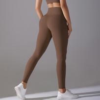 High-waisted, bum-lifting, sheer-look hot pants – no need for underwear, no visible lines – sports trousers for running, fitness and yoga (women’s) S