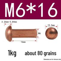 Rongyu M6x16 Raudonojo Vario Kieti Apvalios Galvutės Kniedės