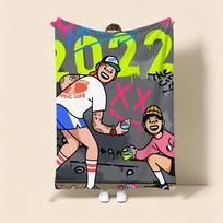 Movie Z-Zola Throw Soft Warm Flannel Fleece Throw Blanket, Cozy Plush for Sofa Bed & All Seasons 75cmx90cm