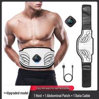 Smart EMS Waist Trainer: Electric Ab Stimulator and Pulse Massager for Lazy Abs Training