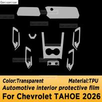 For Chevrolet TAHOE 2026 Car Interior Center Console Transparent TPU Protective Film Anti-scratch Repair Film Accessories LHD