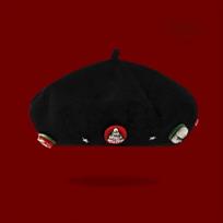 Fashion Woolen Christmas Beret Hat Solid Color Thick Warm Beanie Cap Christmas Gift Windproof Xmas Dress Up Bonnets