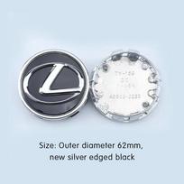 4 vnt. 62 mm ratlankio centriniai dangteliai su „Lexus“ ženkleliu, dangteliai ratlankiams NX200T ES200 ES350 IS300 RX240 GS450h LS500h, automobilio aksesuarai