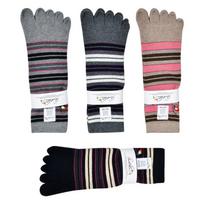 [Arnold Palmer] 5 Pairs Women's Striped Short Toe Socks Comfortable Socks Made in Korea 24cm Random Shipping (5 Pairs)