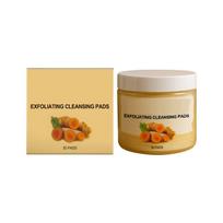 Exfoliating Cleansing Pads Turmeric Infused Facial Pads for Skin Renewal and Deep Cleansing 30 Pads Container Suitable for Daily Use One Size balta