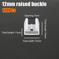 100Pcs 8-20mm LED Strip Fixed Clips Holder For Fixing 2835 Neon Light 5050/5730/2835 220V Flexible COB Plastic Mounting Buckle