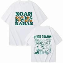 Noah Kahan marškinėliai Stick Season turo marškinėliai Noah Kahan muzikos marškinėliai Stick Season albumo marškinėliai Gerbėjų dovanos O formos iškirpte trumpomis rankovėmis marškinėliai#Spalva S įvairiaspalvis