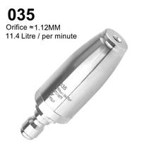 Durable Rotating Nozzle Stainless Steel 1/4 Quick Connect Pressure Washer Tips 3625 PSI Spray Head for Cleaning Brick Concrete