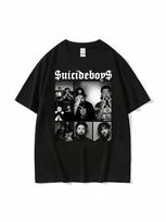 Fashion Pure Cotton Suicideboy Era Tour Graphic T Shirt unisex unisexs Clothing T Shirt_1 S įvairiaspalvis