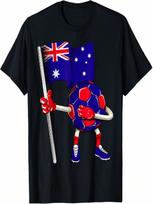 Australia Soccer Jersey Australian Flag Football Dab Funny T-Shirt S įvairiaspalvis