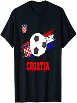Croatia Soccer Croatian Football Croats Futbol T-Shirt S įvairiaspalvis