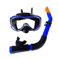 Waterproof Swimming Snorkeling Glasses Anti Fog Women Diving Suit  Underwater mėlyna