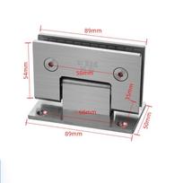 90°/135°/180° Bathroom Door Hinges Silver/black/golden Door Hardware  Furniture silver-style 1