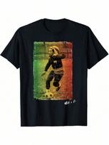 Bob Marley Rasta futbolo marškinėliai S įvairiaspalvis