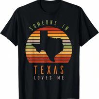 Vintage Texas Chica Retro Texas Chica T-Shirt S įvairiaspalvis