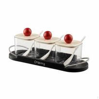 Kitchen Spice Container Set Light Luxury Design Seasoning Food Grade Material for Home