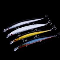 4 vnt Wobbler Minnow žvejybos masalas Bionic Bass Pike Kietas plastikinis dirbtinis žvejybos įrankis