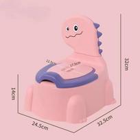 Kūdikio dinozauro puodukas tualeto treniruoklis Svarstomas vaikiškas specialus puodukas Kūdikio pisuarai Berniukų Mergaičių Tualeto reikmenys rožinė