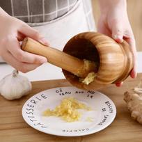 Nature Bamboo Mashed Garlic Garlic Herb Spice Mixing Grinding Crusher Kitchen Gadgets Accessories S