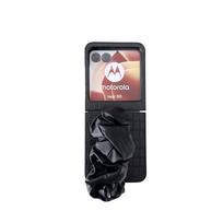 Alligator Pattern Silk Wrist Strap PU Leather Phone Case for Motorola Razr 60 Pro 50 40 Ultra Mooto Razr 60 50 Shockproof Cover Moto Razr 50 juoda