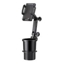 2 in 1 Car Cup Holder Cellphone Mount Cradle Stand Multifunctional Phone Mount Universal Beverage Holder 360° Rotation