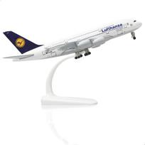 Žaisliniai lėktuvai A380 Vokiškas 1/300 mastelio lėktuvas Lufthansa modelis 20CM Metalinis lietas miniatiūrinis lėktuvas Gerbėjo dovana Vitrina