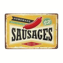 Metal Sign, Ice Cream Tea Pinball Sausages Wall Art Decor, Kitchen Bedroom Bathroom Cafe Living Room Wall Decor Sign Posters 20x30cm（7.8x11.8inch）
