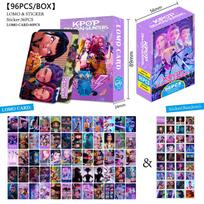 96 VNT Kpop Demono Medžiotojai Lazerinės Kortelės K-Pop Raganų Medžioklė Animacinių Serijų Aksesuarai 60 VNT Lomo Mažos Kortelės & 36 VNT Lipdukai