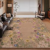 European Retro Style Large Area Carpet Living Room Sofa Bedroom Rug Bedside Blanket Anti Slip Dirt Resistant Blanket Beautiful 40X60CM