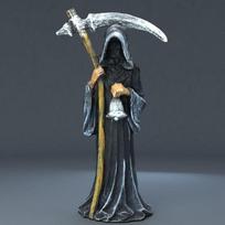 Grim Reaper Statue Resin Craft Home Garden Desktop Decor Ornament Gothic Style Figurine Decoration for Indoor & Outdoor Display juoda