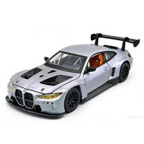 NEW 1/24 BMW M4 GT3 Supercar Alloy Model Car Toy Diecasts Metal Casting Sound and Light Car Toys for Children Vehicle pilka spalva