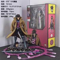 CT Mafex131 Komiksų versijos Gambit Kolekcionuojama veiksmo figūrėlė KO X-Men lėlės modelis Stalviršio papuošalas Berniukų žaislai Staigmena dovana šokoladas