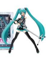 Anime 041 Hatsune Miku Action Figure Model Toys Ornaments Activities Singing Microphone Shake Onion Decoration Collection Gift With box